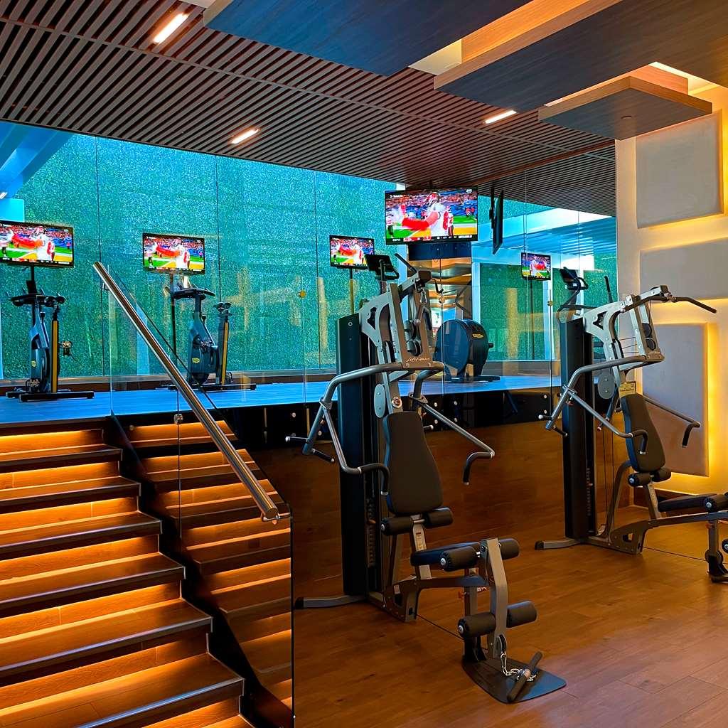 Safi Royal Luxury Metropolitan Hotell San Pedro Garza Garcia Fasiliteter bilde The gym at the hotel